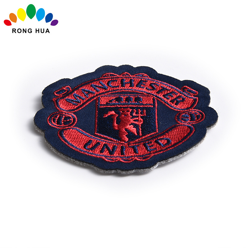 Custom personalized self adhesive Sew On Iron on embroidered patches for clothing