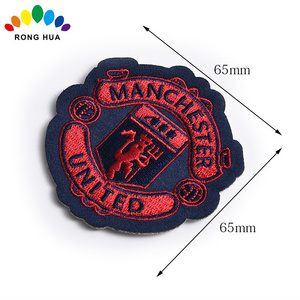 Custom personalized self adhesive Sew On Iron on embroidered patches for clothing