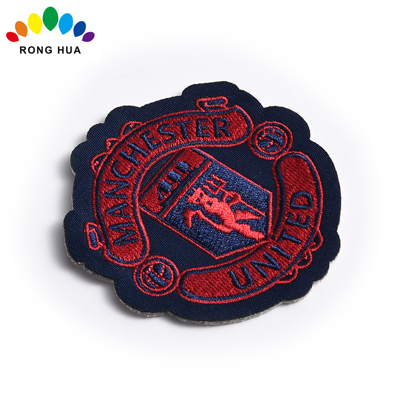 Custom personalized self adhesive Sew On Iron on embroidered patches for clothing