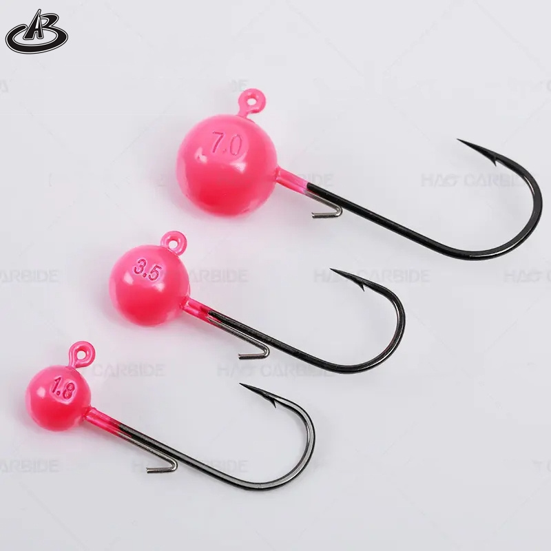 custom Tungsten Jig Head 1g 1.5g 2g 2.5g 3g 3.5g 5.3g 7g 10g 14g Tungsten Head fishing Hook