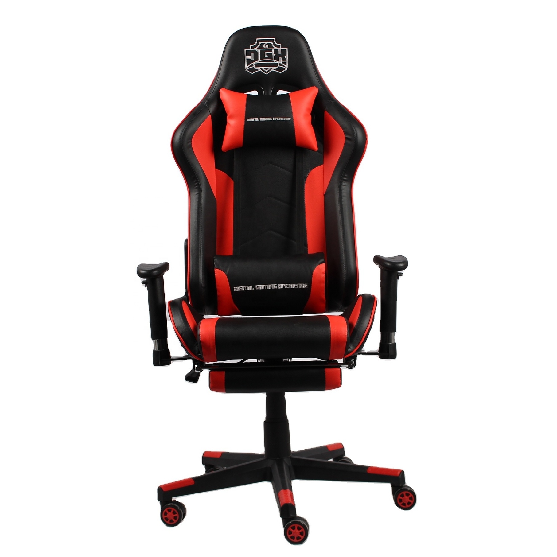 Cheapest  Hagh Back Black Metal  Computer Heavy Duty Gamer Pc Racing Gaming Chair With Footrest