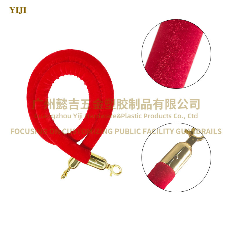 Rope C Stanchions for sale, Red Brown Purple Velvet Rope and Stanchion Stanchion Post Ropes