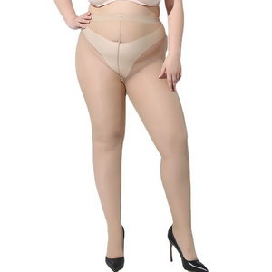 280 pounds Lady Girls Sexy Pantyhose Plus Size Fat Women Elastic Tights