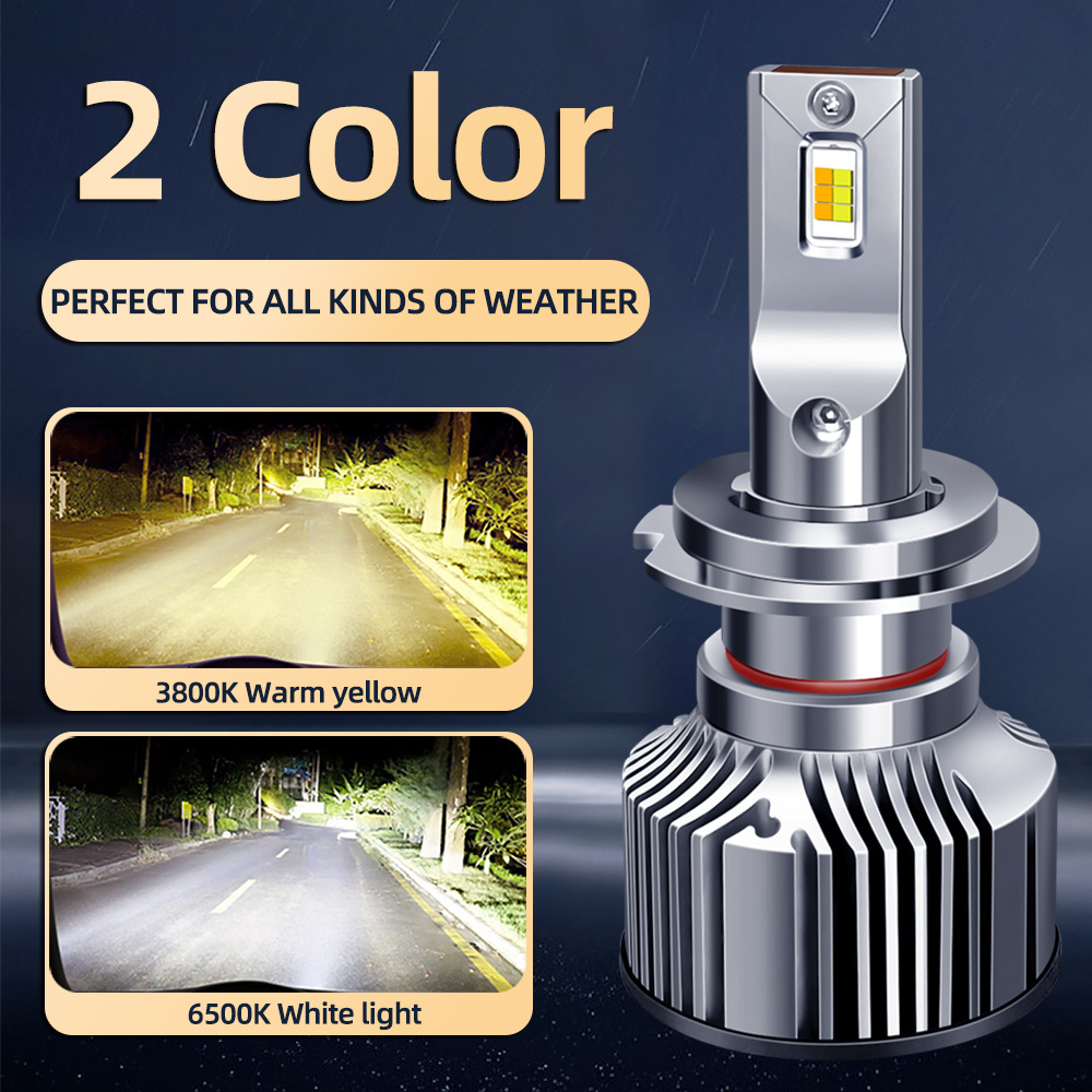 2 color Led car Headlight Motorcycle Bulb  H1 H4 H7 H11 9005 9006  Truck Led Lighting Bulb Led Car Headlight