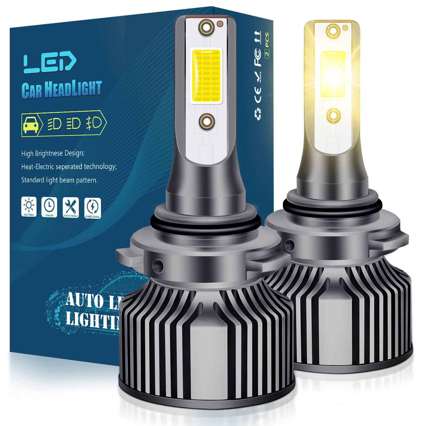 Cheap COB Lights Wholesale Auto 880 Waterproof Lamp H1 H3 H11 9005 9006 H7 H13 H4 Car Led Headlight