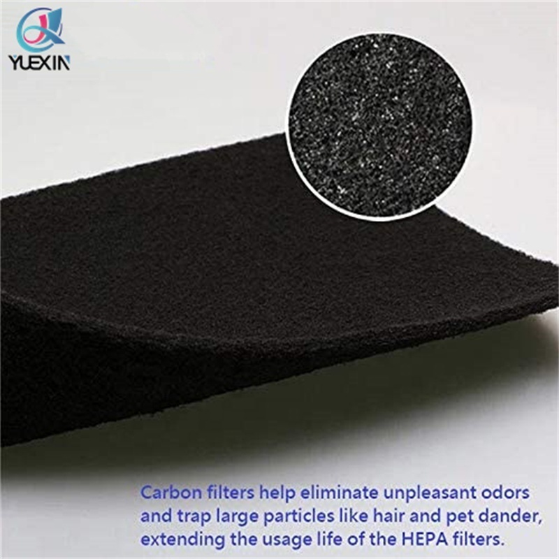 Carbon Active Charcoal Filter Vent Register Ventilation Filter Fabric for Home Cut to Fit Non-woven Black White Polybag Plain