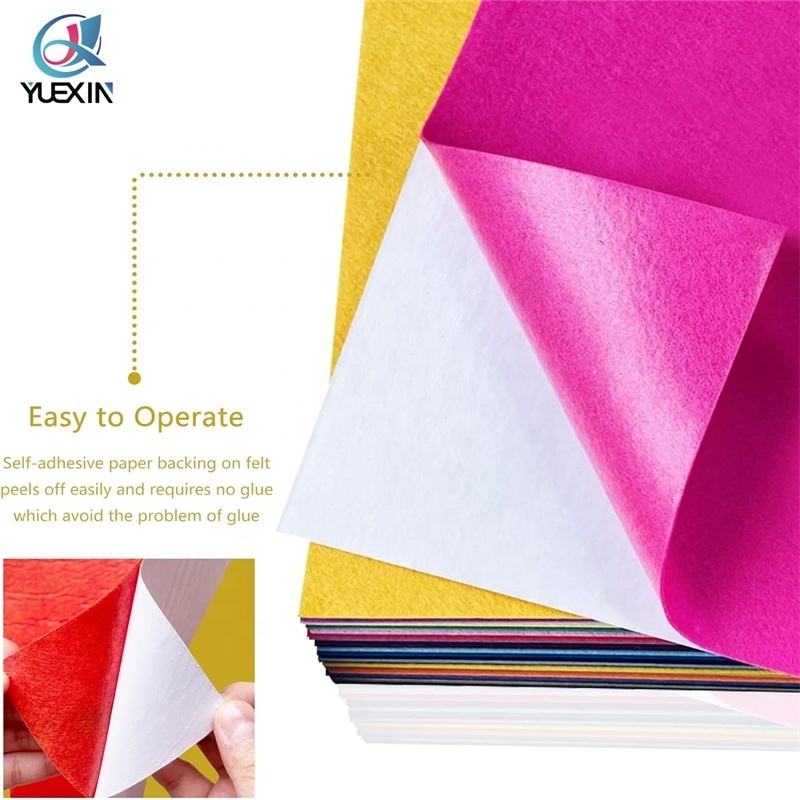 Colors Felt with Self Adhesive Backing sticky Felt Fabric for Craft