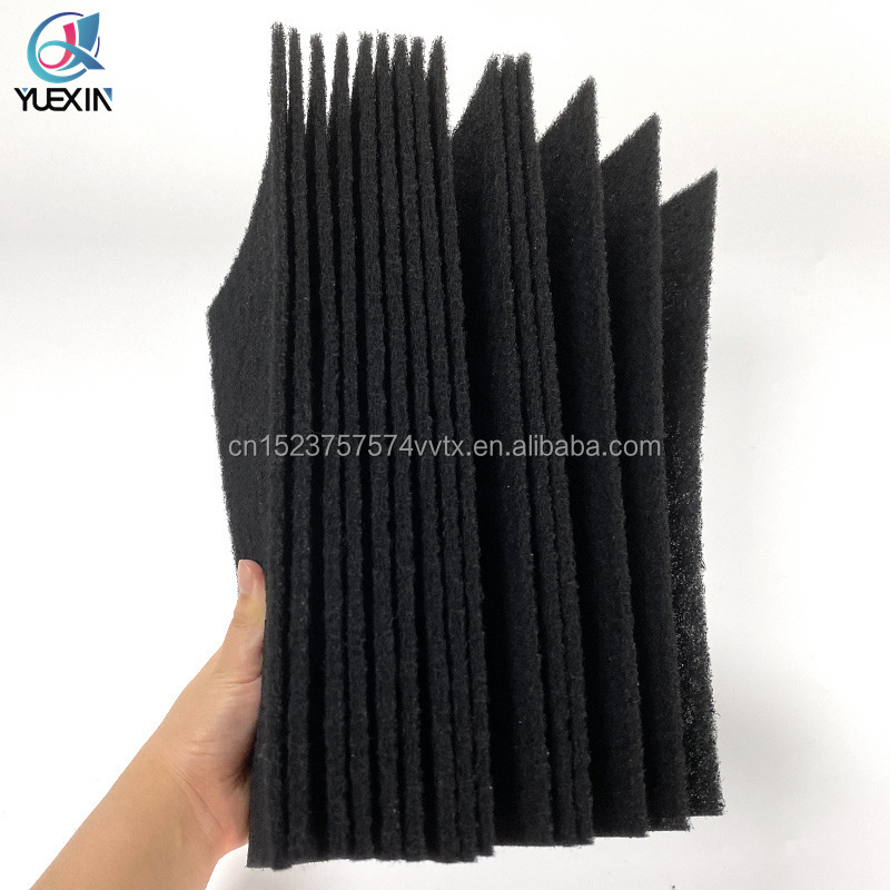 Carbon Active Charcoal Filter Vent Register Ventilation Filter Fabric for Home Cut to Fit Non-woven Black White Polybag Plain