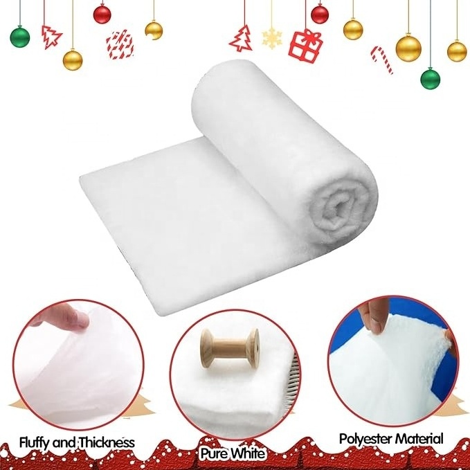 Fake Snow Blanket,Artificial Snow Decor Blanket for Christmas Mantle