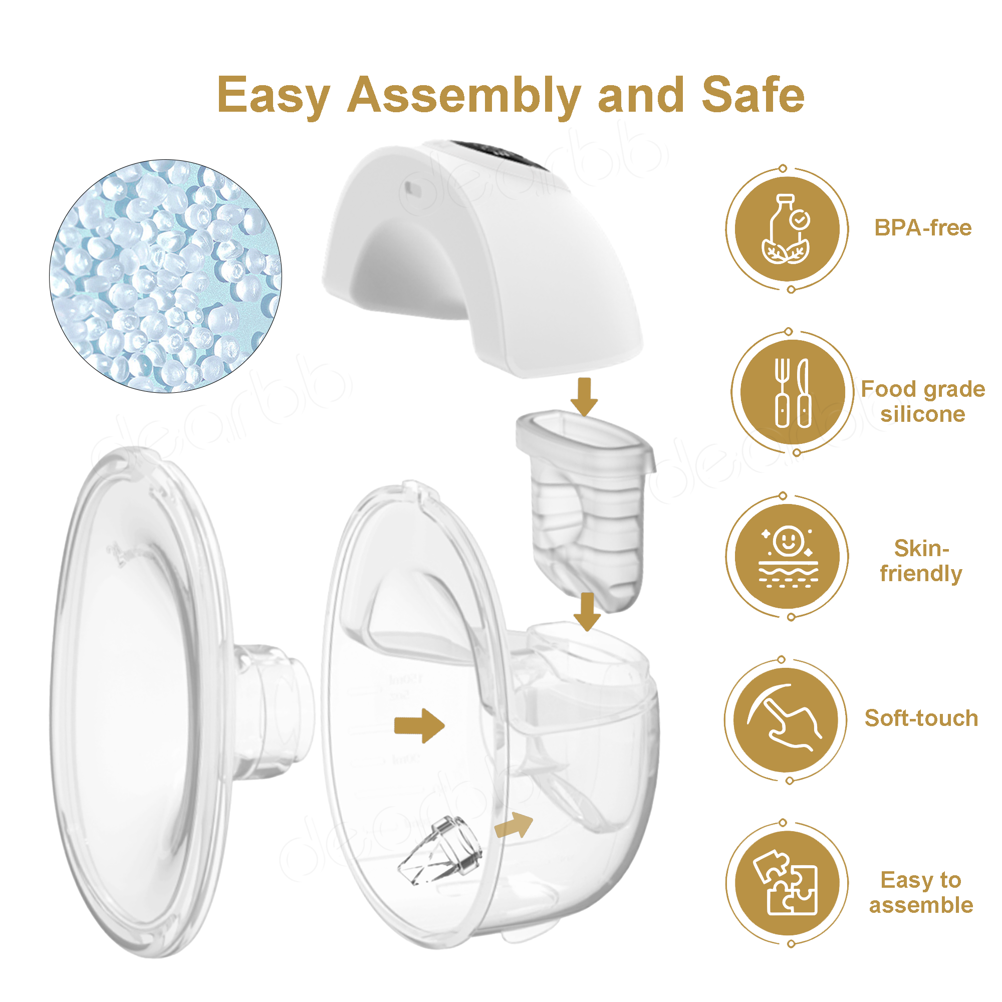 2024 New Arrival 4 modes 12 levels wireless electric Breast pump BPA-free silicone wearable hands-free S39 breast pump