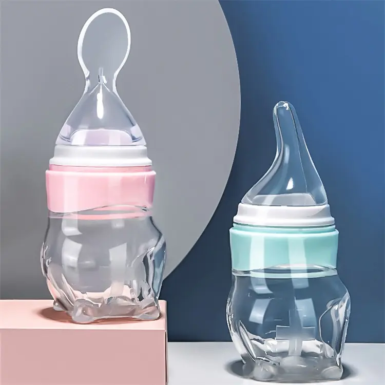 Eco Hands Free Bebesiones Baby Product Baby Bottle Feeder Baby Feeding Bottle Spoon