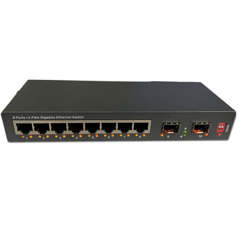 POE Switch 8 Port +2SFP 2500Mbps LACP switch gigabit industrial industrial poe switch