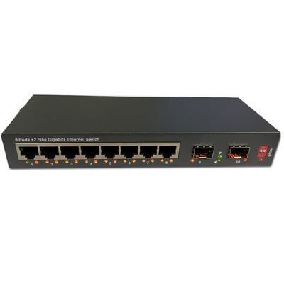 POE Switch 8 Port +2SFP 2500Mbps LACP switch gigabit industrial industrial poe switch