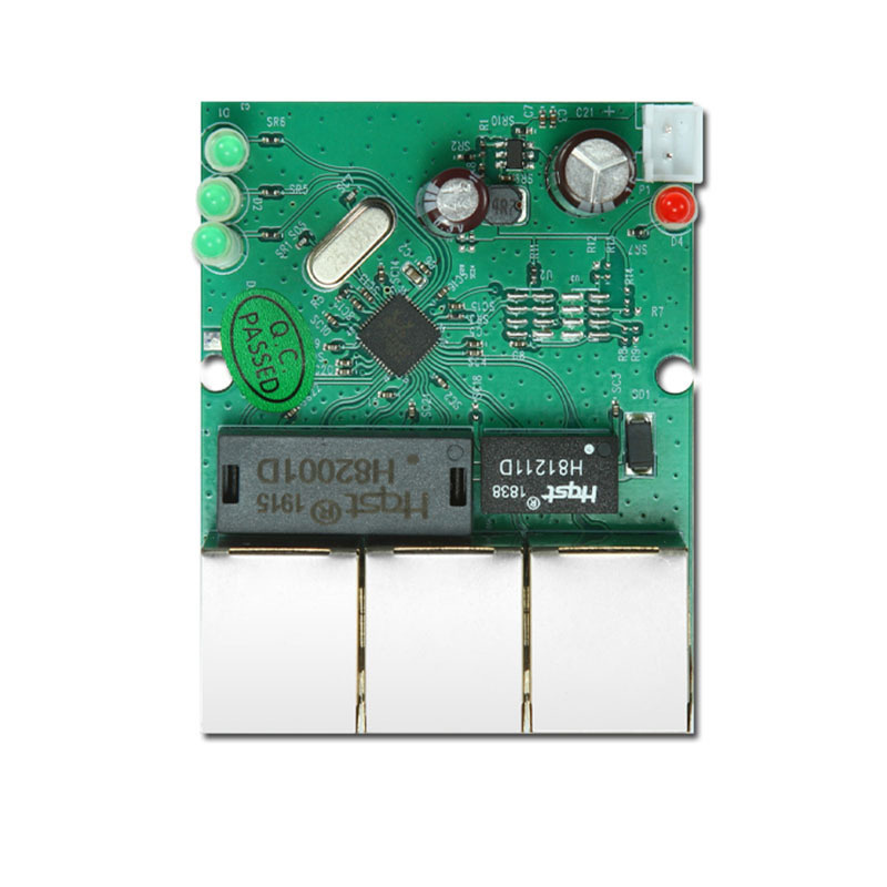 OEM Industrial grade network switch board 3 Port 100 mbps switch ethernet gigabit module/ PCBA