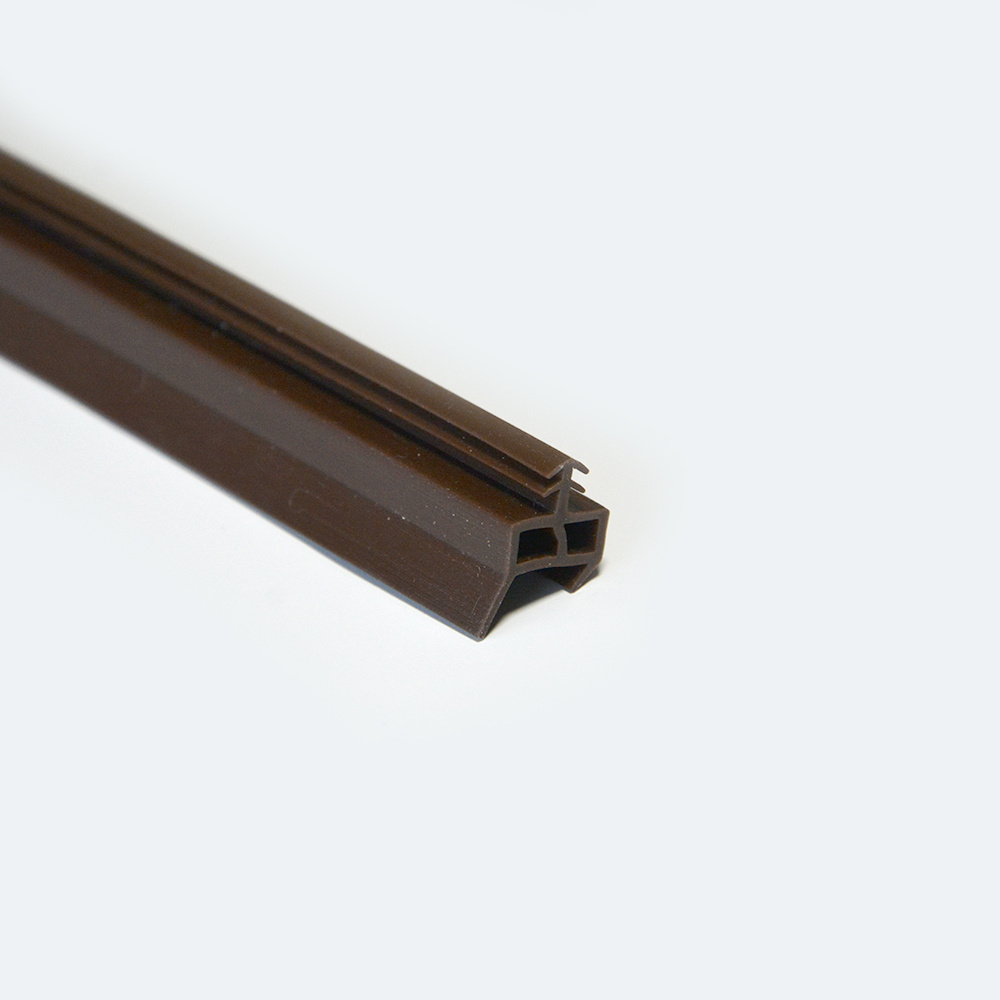 Brown Door Repair PVC Rubber Sealing Strips Timber Wooden Door Window Frame Groove Gasket Caulk Sealed Weather Strip