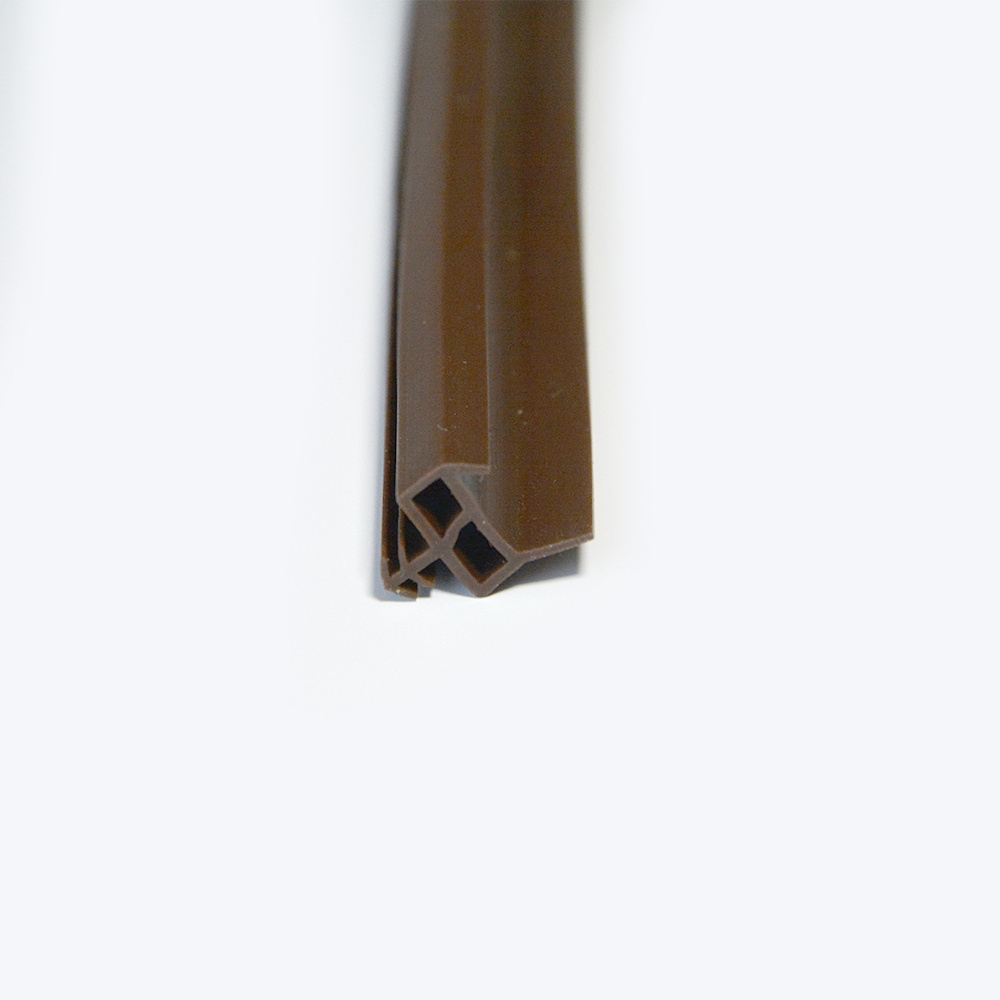 Brown Door Repair PVC Rubber Sealing Strips Timber Wooden Door Window Frame Groove Gasket Caulk Sealed Weather Strip