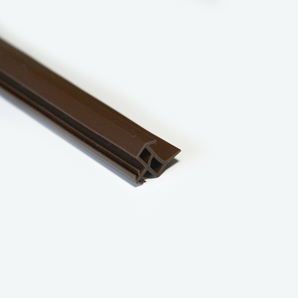 Brown Door Repair PVC Rubber Sealing Strips Timber Wooden Door Window Frame Groove Gasket Caulk Sealed Weather Strip