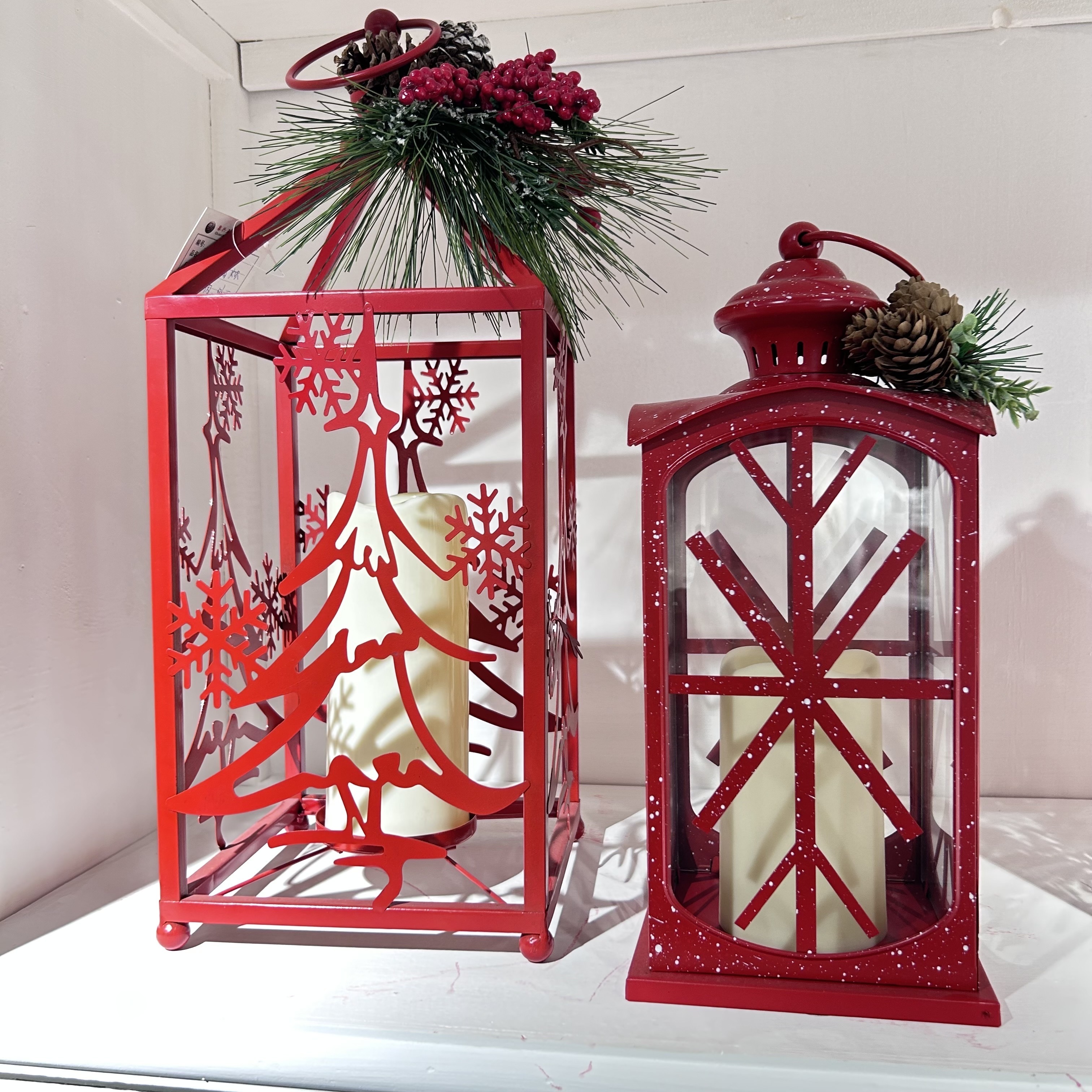 Valentine's graduation ceremony holiday gift christmas decor outdoor 3d real flame led lantern