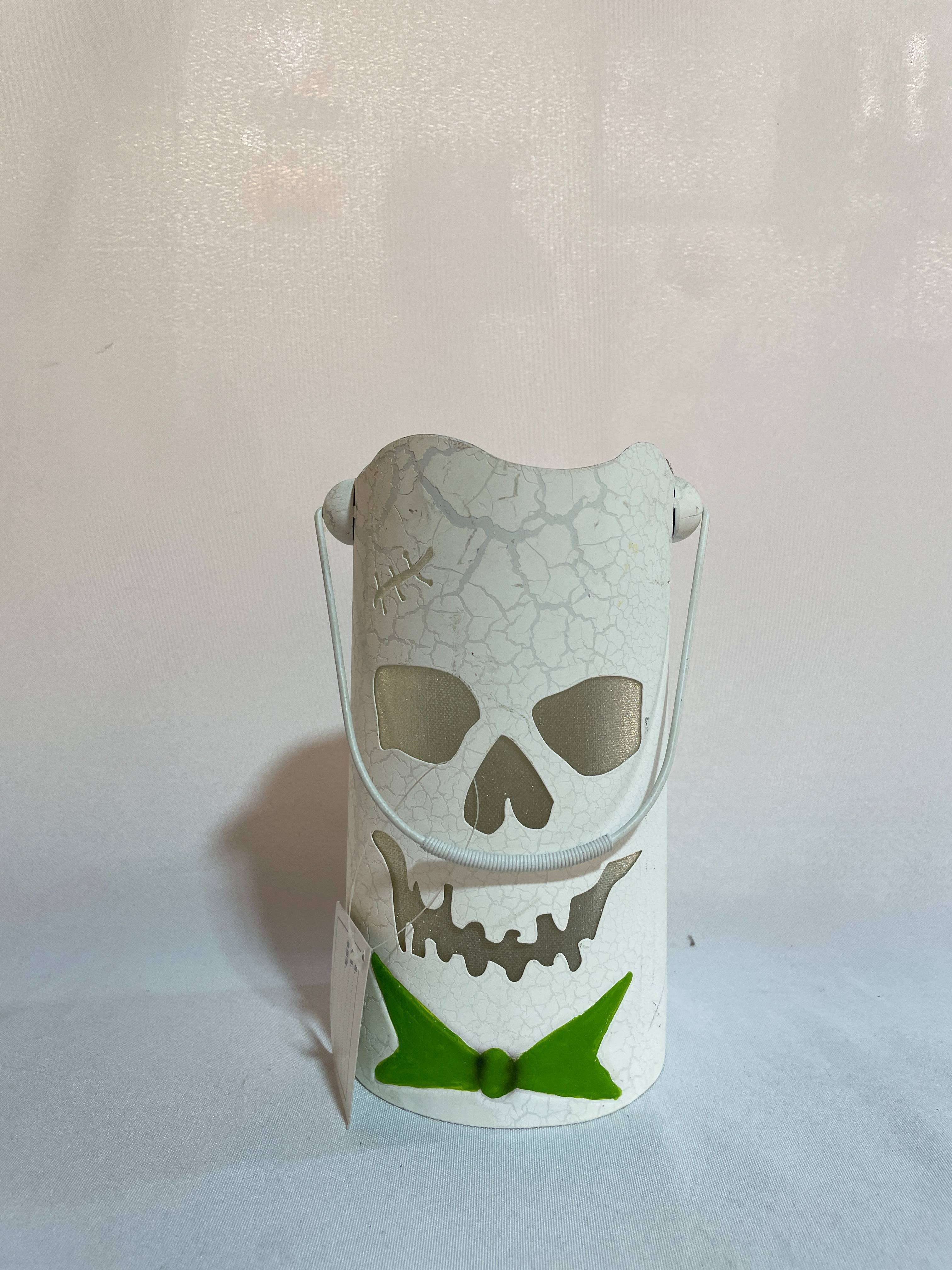 Factory Wholesale Halloween Ghost Face LED Decorative Lanterns Holiday Candle Jars Portable Electronic Lantern