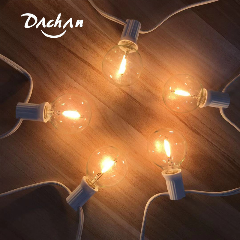 Valentine Waterproof 25 Bulbs LED String Lights For UK HONG KONG Cyprus Ireland Outdoor Garden Wedding Party Decor