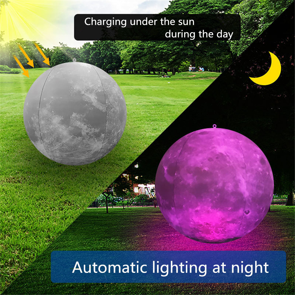 Solar Moon Ball Light Waterproof For Swimming Pool Home Party Garden Holiday Decor