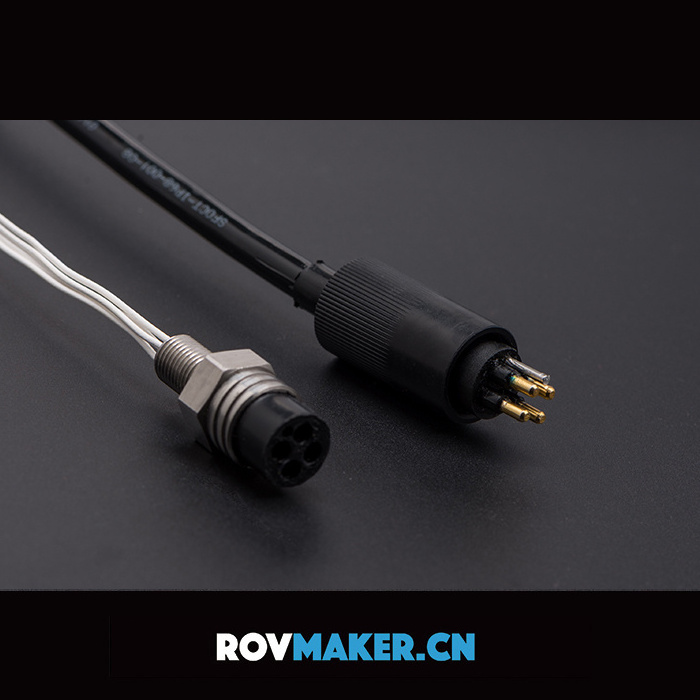 Rovmaker MCBH 4F MCIL 4M Underwater Electrical Wet-mate Connectors of Ip 68 Waterproof Marine Wire BNC Connector