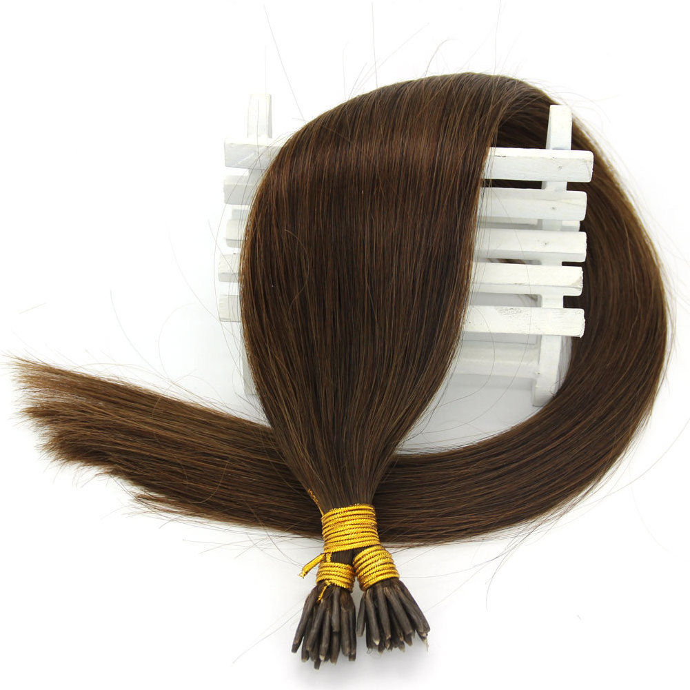 Cheap Training hair 14-24inch 1g/s 50strands  Pre Bonded Glue Stick/I Tip Real Human Hair Extensions