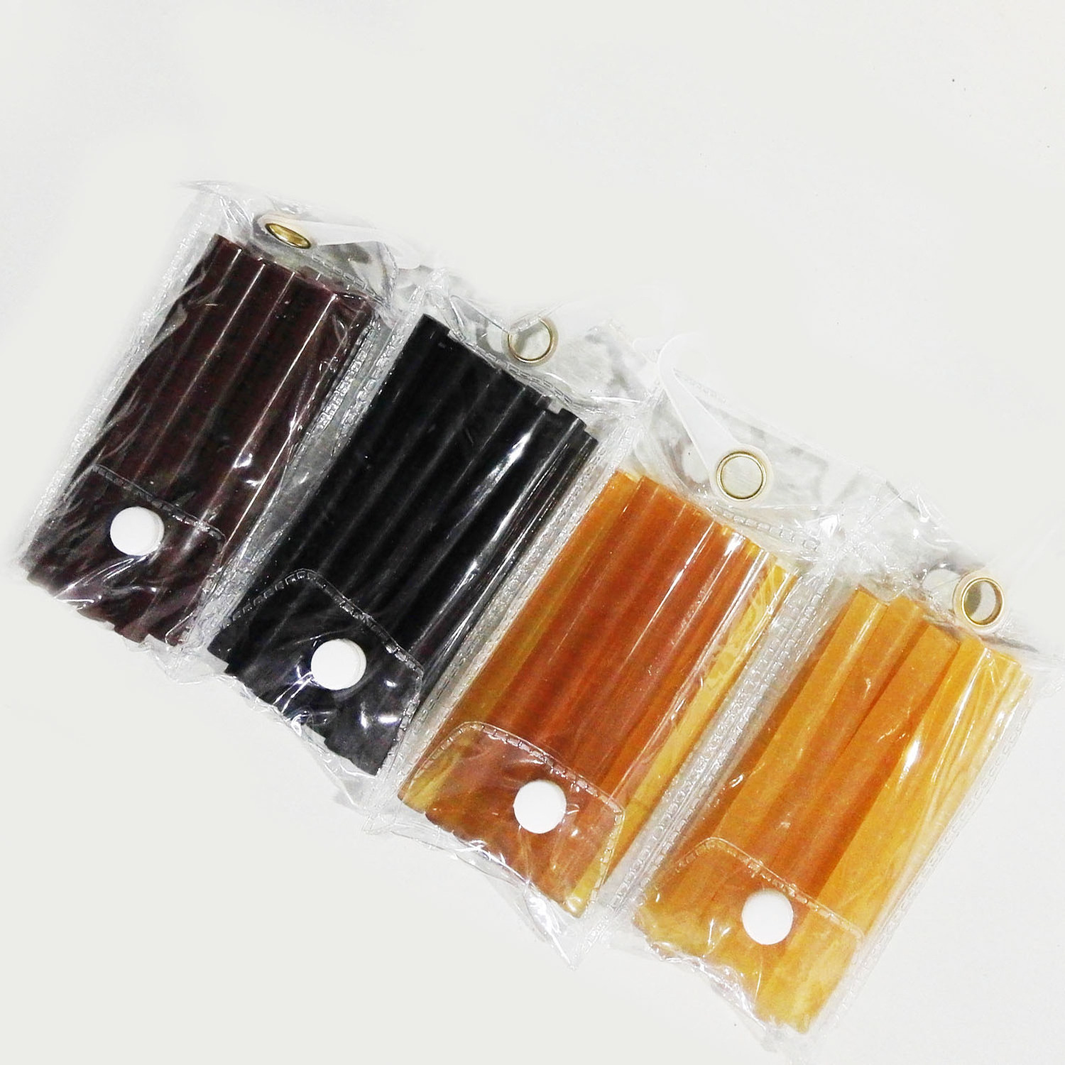 12pcs/lot Yellow Brown Black Color Keratin Melting Hot Melt Glue Sticks Hair Extension Glue Stick For Tip Hair