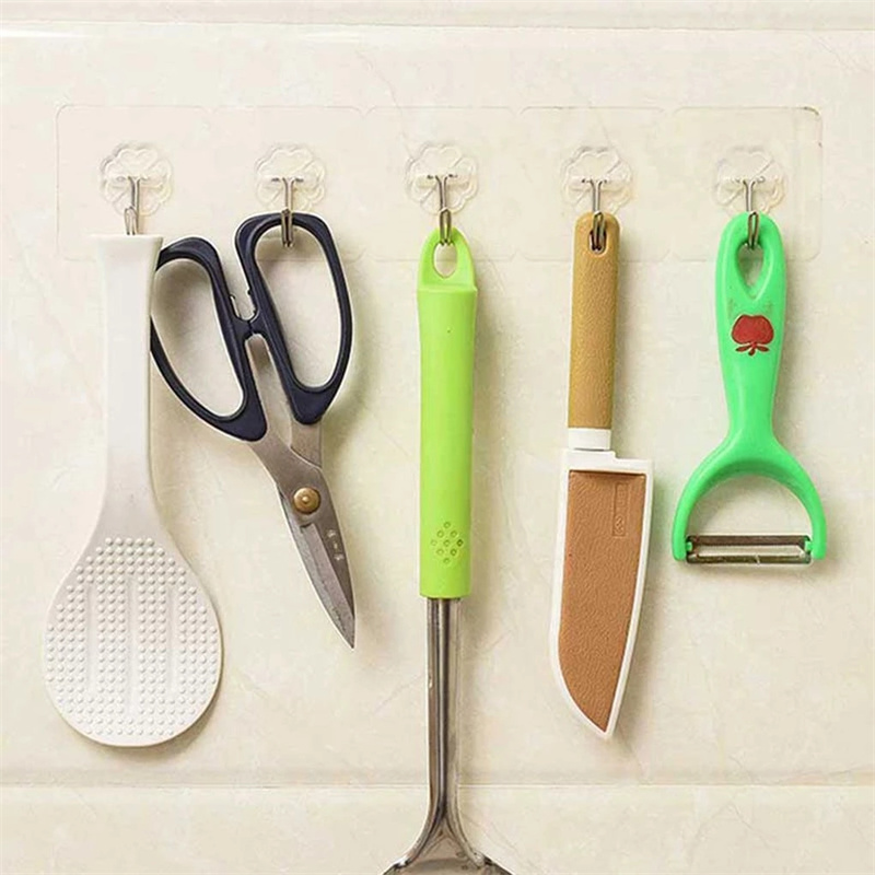 Large Waterproof Stick Hook Heavy Duty Wall Hooks for Hanging Organization