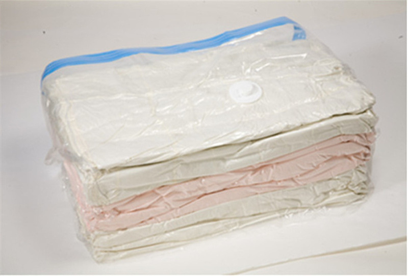 Vacuum storage bag Transparent Border Folding Clothes Organizer Seal Compressed travel Saving Space Bags Package