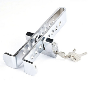 Car Clutch Lock Universal Auto Brake Pedal Lock Throttle Accelerator Security Steel Stainless Anti-Theft Tool Pedal Lock