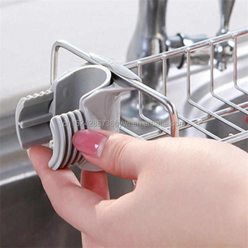 Kitchen Stainless Steel Faucet Storage Sink Rack Organizer Dish Cloth Rack Shelf Cloth Towel Soap Sponge Holder