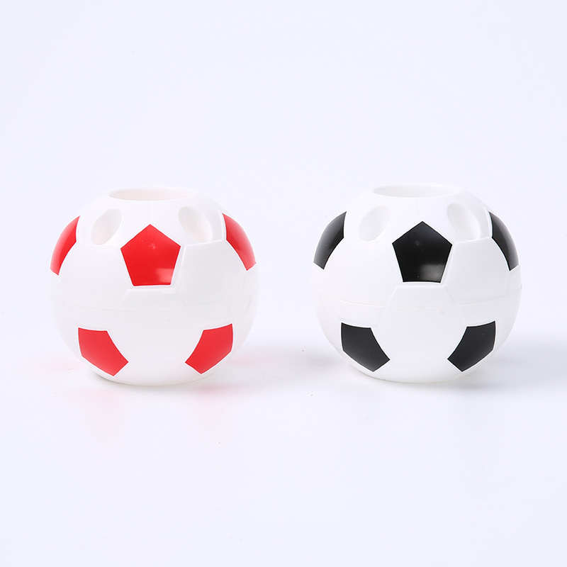 Wholesale Multifunctional Student Desktop Pen Holder Cartoon Football Shape Pen Holder