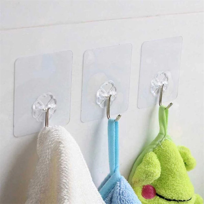 Large Waterproof Stick Hook Heavy Duty Wall Hooks for Hanging Organization