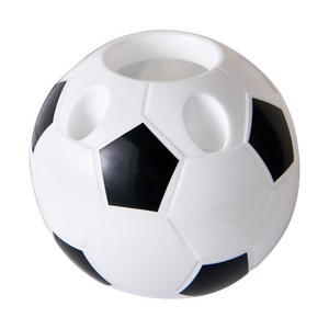 Wholesale Multifunctional Student Desktop Pen Holder Cartoon Football Shape Pen Holder