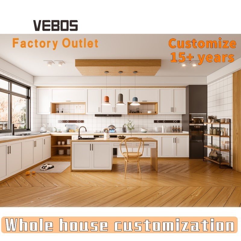 Factory custom PVC kitchen cabinets designs cuisine and other kitchen furniture wooden modern kitchen cabinet islands