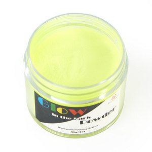 Wholesale Private Label Dipping Powder System Manicure Arts Bulk Jar Neon Colors Glow in the dark Nail Acrylic Powder