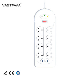 Vastfafa Household industrial power strip wall plug socket black in dubai