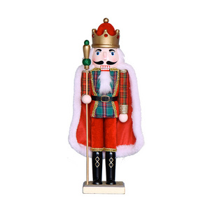 50cm Tall Wooden Nutcracker Christmas Crafts Decorative Puppet Holiday Home Party Decor for Xmas