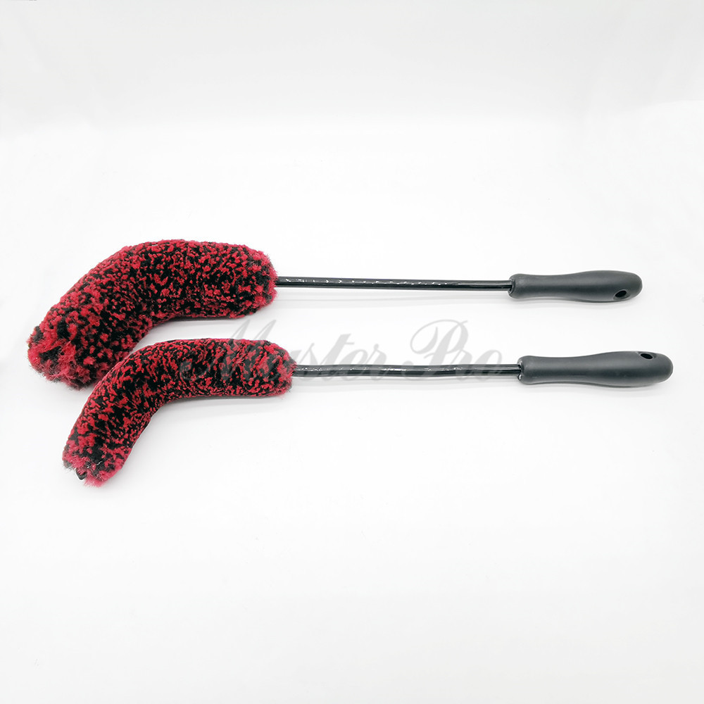 Master D71079 Adam's Microfiber Wheel Brush set Auto Detailing Brush Woolie Barrel brush set