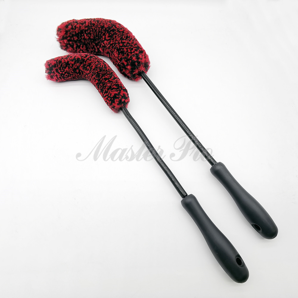 Master D71079 Adam's Microfiber Wheel Brush set Auto Detailing Brush Woolie Barrel brush set