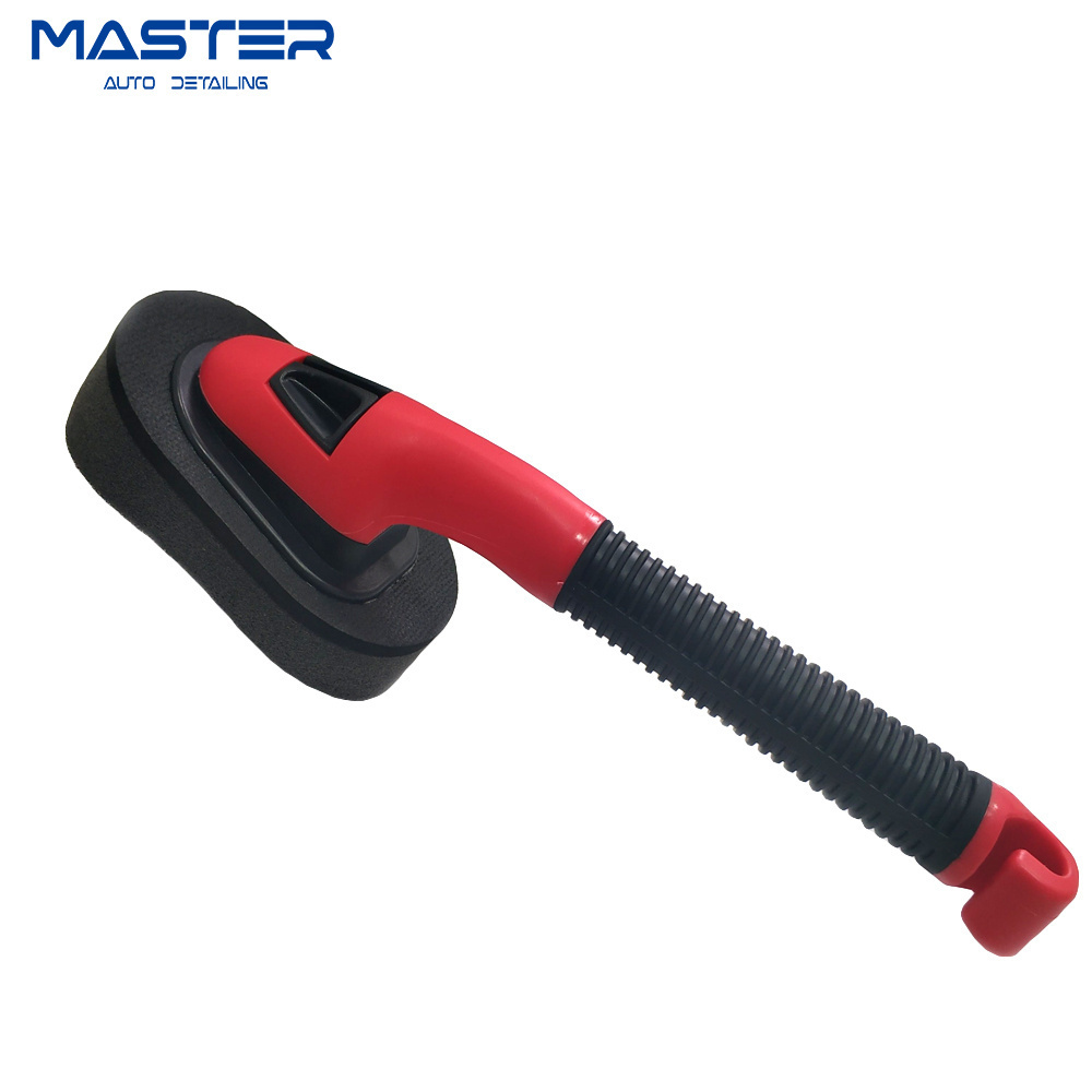 Master M71010 Auto & Car Tire Dressing Waxing Shine Applicator Pad With Handle Tire Detailing Sponge Brush