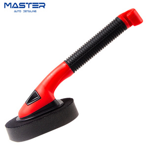 Master M71010 Auto & Car Tire Dressing Waxing Shine Applicator Pad With Handle Tire Detailing Sponge Brush