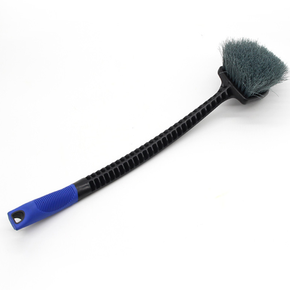 Master M71937 Car Wash Long Curved Handled Soft Bristle Wheel Rim Cleaning Brush