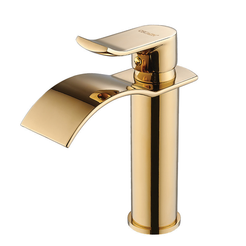 Gold and  Brass Bathroom Faucet Bathroom Basin Faucet Mixer Tap Hot and Cold Sink faucet