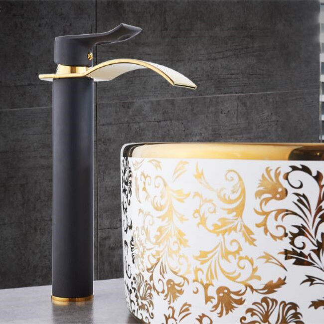 Gold and  Brass Bathroom Faucet Bathroom Basin Faucet Mixer Tap Hot and Cold Sink faucet