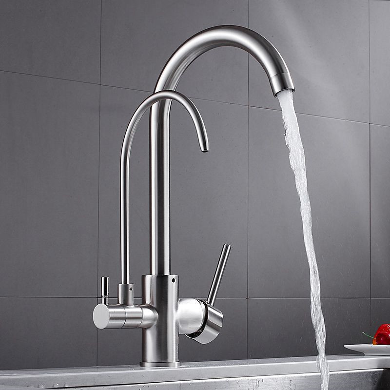 Black Kitchen Faucets Pull Out Hot Cold Water Filter Tap for Kitchen Three Ways Sink Mixer Kitchen Faucet ELK9139B