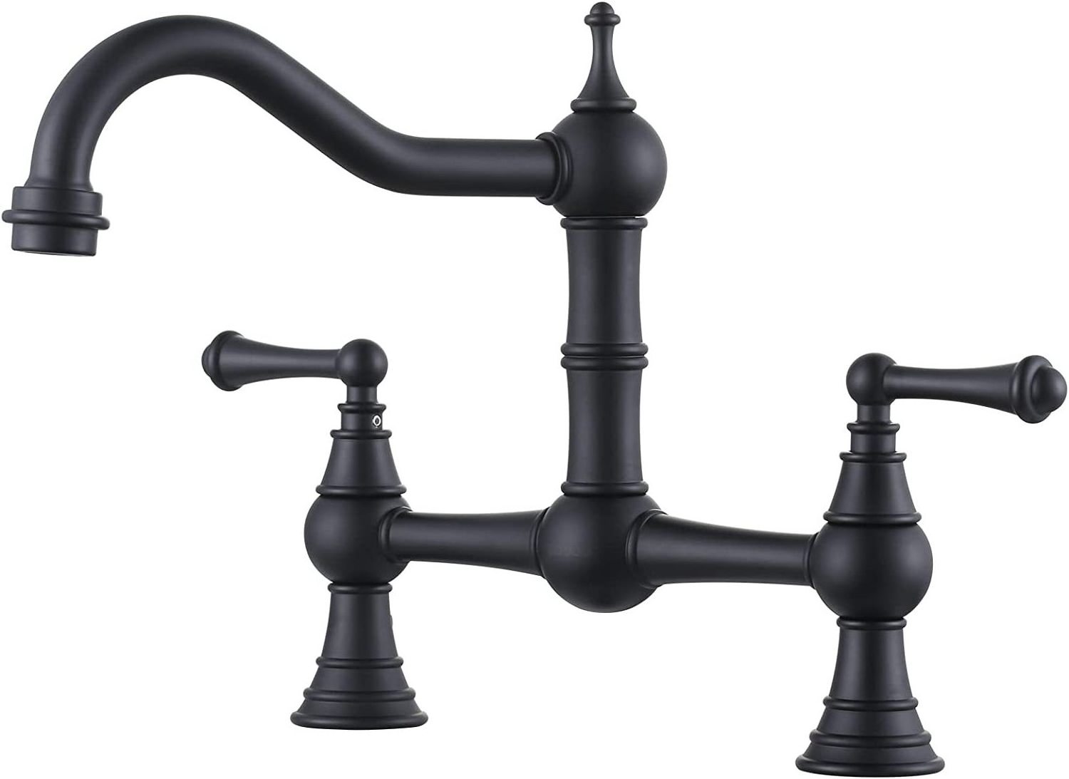 Faucet with pull down sprayer Solid brass matte black single handle Kitchen accessories