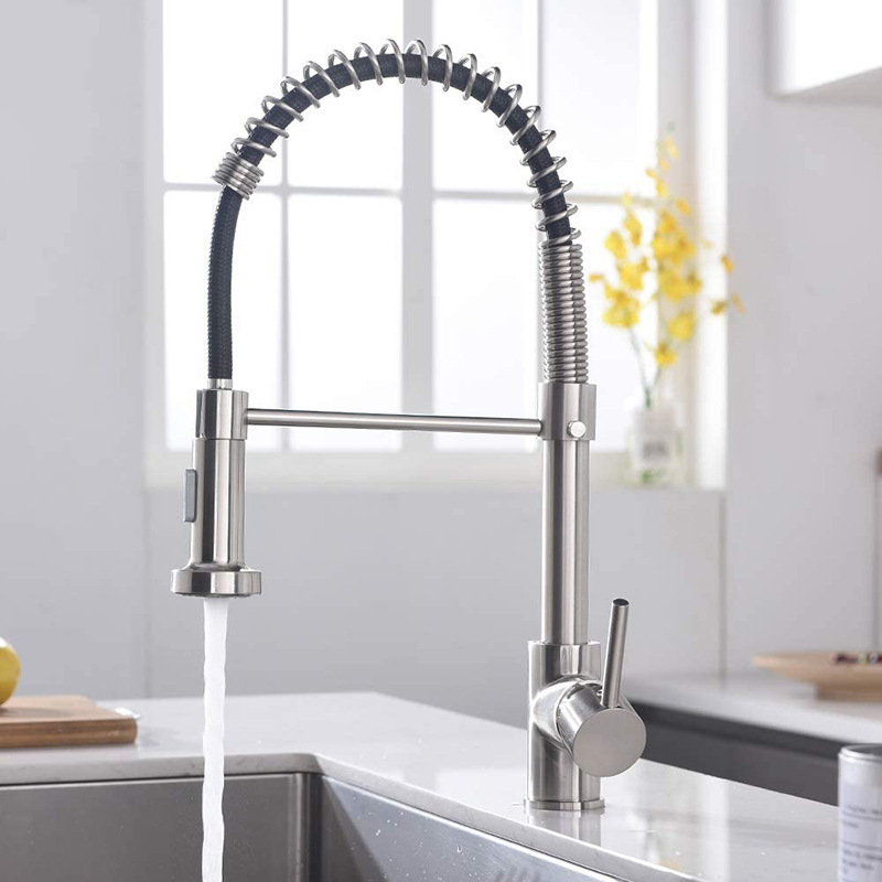 Matte Black Kitchen Sink Faucet Pull Down Kitchen Faucet Single Handle Mixer Tap 360 Rotation Torneira Cozinha Mixer Tap