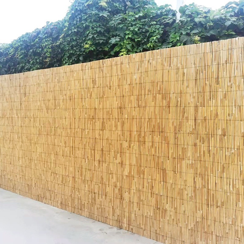 Large roll reed curtain wall decoration sun shading light blocking bamboo curtain retro curtain